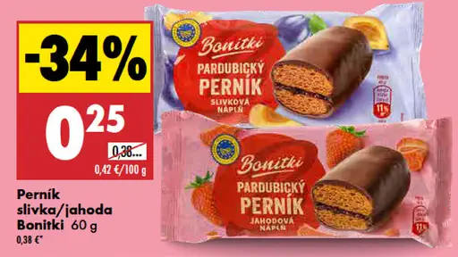 Bonitki perník slivka alebo jahoda