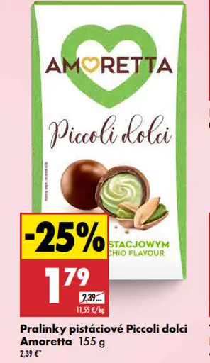 Pralinky pistáciové Piccoli dolci