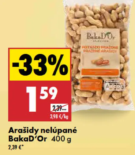 BakaD'Or Arašidy nelúpané