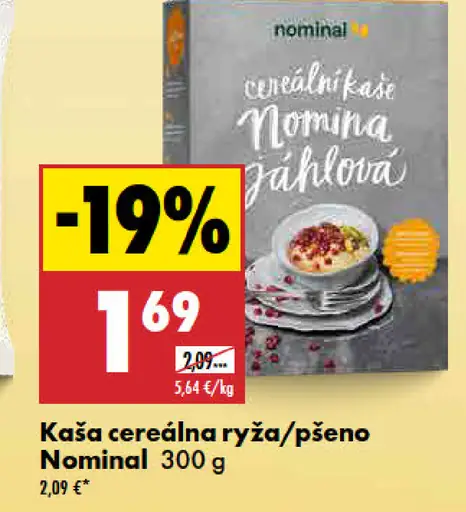 Nominal cereálna kaša ryža/pšeno