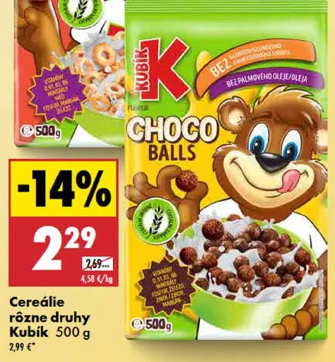Kubík cereálie Choco Balls
