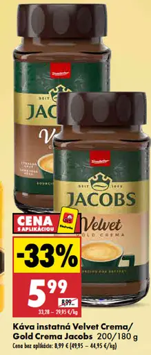 Jacobs Velvet Crema rozpustná káva