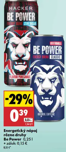 Energetický nápoj Be Power Pomegranate