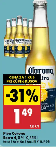 Corona Extra pivo 4,5 %