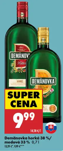 Demänovka horká 38%