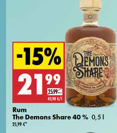 Rum The Demons Share 40 %