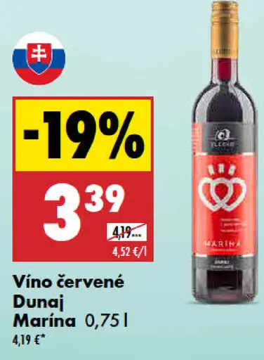 Marina Dunaj červené víno