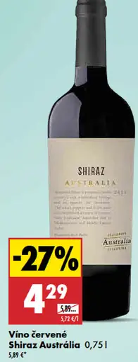 Shiraz Austrália červené víno