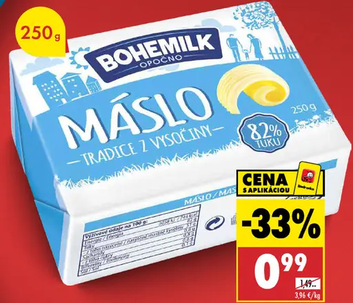 Bohemilk maslo tradice z Vysočiny