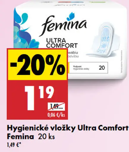 Femina Ultra Comfort Hygienické vložky