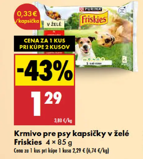 Friskies Krmivo pre psy kapsičky v želé