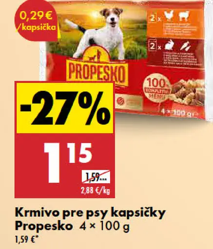 Propesko kapsičky pre psy