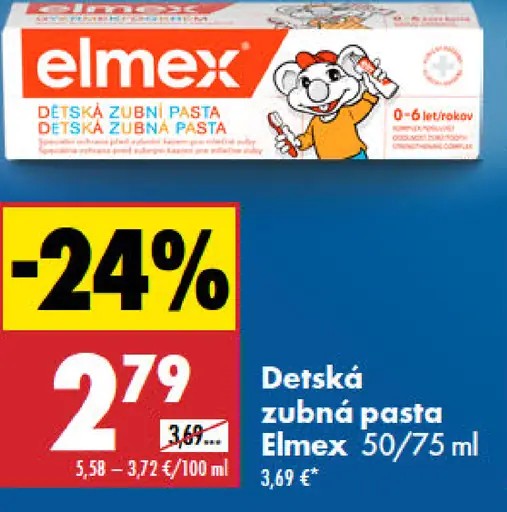 Elmex Junior detská zubná pasta