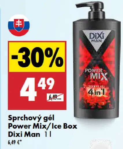 Dixi Man sprchový gél Power Mix/Ice Box