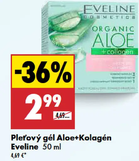Eveline Pleťový gél Aloe+Kolagén