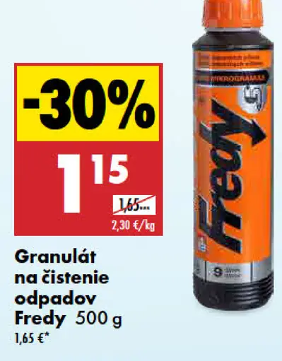 Fredy Granulát na čistenie odpadov