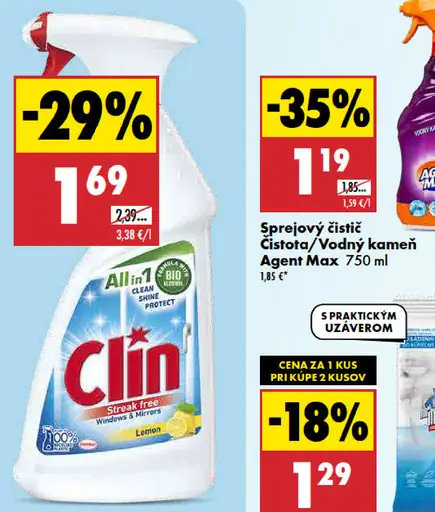 Citrus Clin Čistič okien a skiel