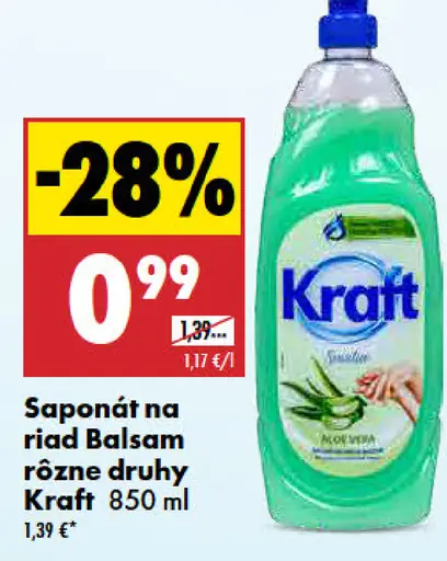 Kraft balzam na riad rôzne druhy