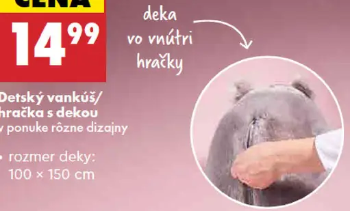 Kayet detský vankúš a hračka s dekou
