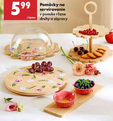 Smukee pomôcky na servírovanie