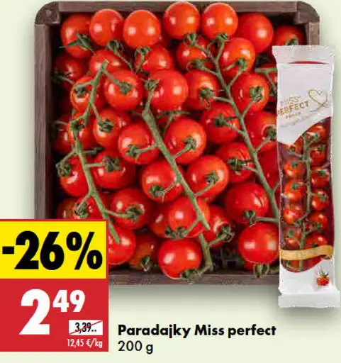 Paradajky Miss Perfect cherry na vetvičke