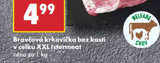 Bravčová krkovička bez kosti vcelku XXL Istremeat