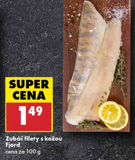 Zubáč filety s kožou Fjord