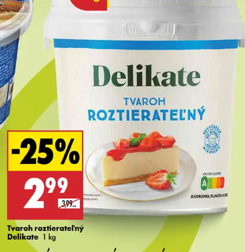 Delikate Tvaroh roztierateľný