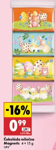 Magnetic čokoláda mliečna