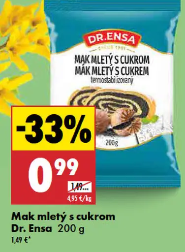 Dr. Ensa Mletý mak s cukrom