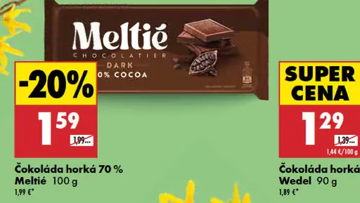 Meltíe Čokoláda horká 70 %