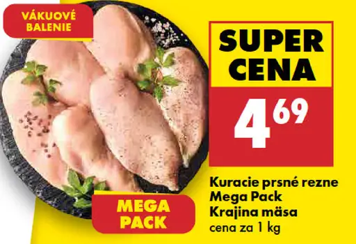 Kuracie prsn é rezne Mega Pack Krajina mäsa