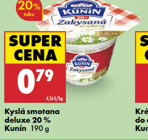 Kunin Krémová smotana do omáčok 15 %