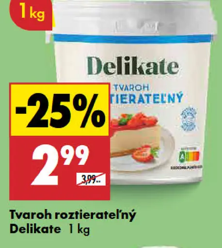 Delikate Tvaroh roztierateľný
