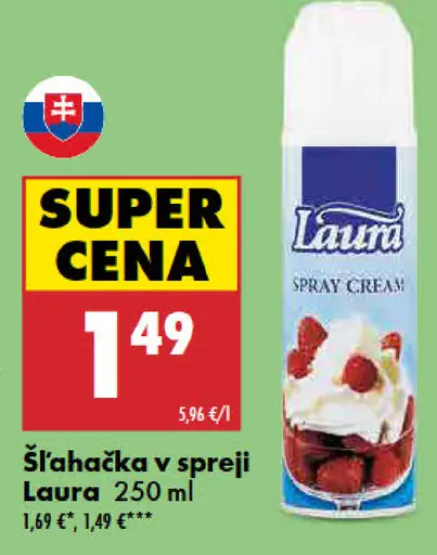 Laura Šľahačka v spreji