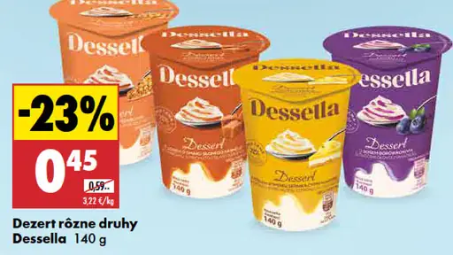 Dessella dezert rôzne druhy