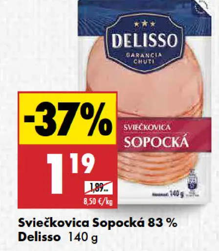 Delisso Sviečkovica Sopocká 83%