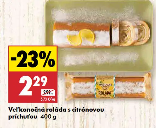 Veľkonočná roláda s citrónovou príchuťou