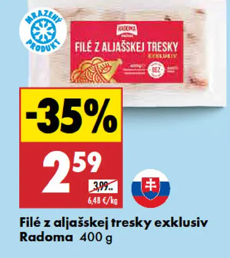 Radoma filé z aljašskej tresky Exkluziv
