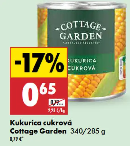 Cottage Garden kukurica cukrová