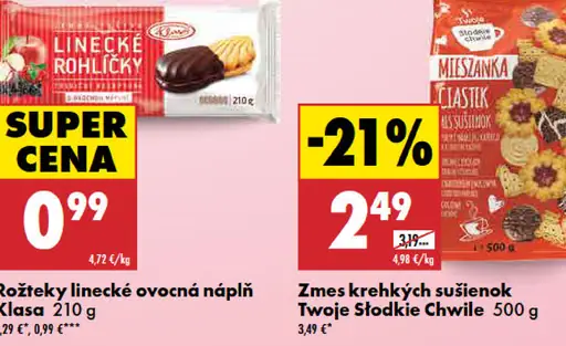 Klasa rožteky linecké ovocné polomáčané