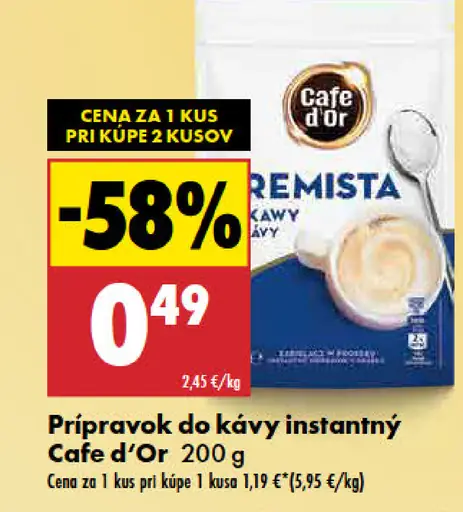 Cafe d’Or Prípravok do kávy instantný