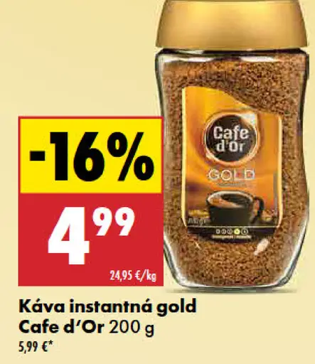 Cafe d'Or Káva instantná Gold