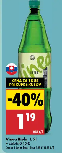 Vinea Biela nealkoholický hroznový nápoj
