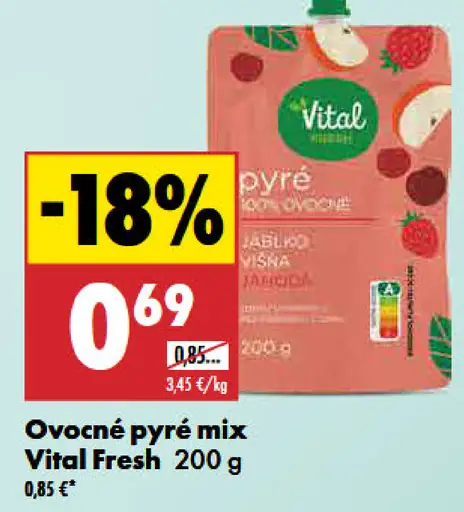 Vital Fresh Ovocné pyré mix