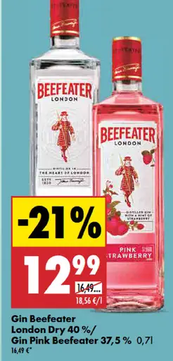Beefeater London Dry gin s tonikom