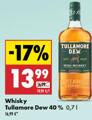 Tullamore Dew írska whiskey