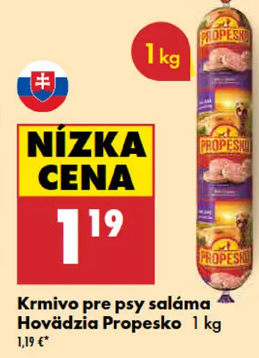 Propesko Krmivo pre psy saláma hovädzia