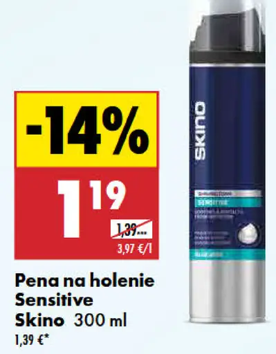 Pena na holenie Sensitive
