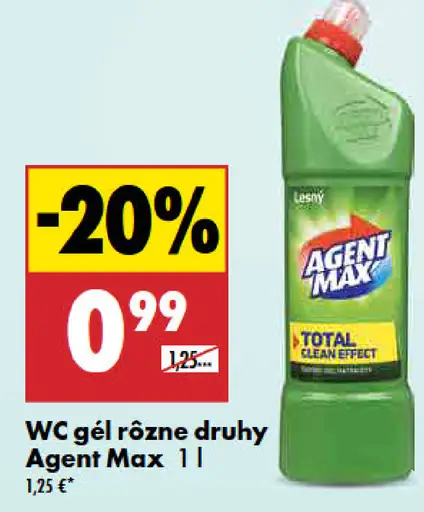 Agent Max WC gél rôzne druhy